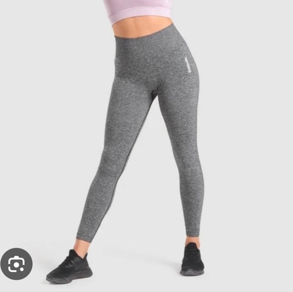 Gymshark Pants - Gymshark Adapt Seamless Gray Marled Leggings Size XS